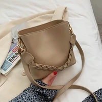 casual buckets bag designer women shoulder bags luxury pu leather crossbody bag travel beach messenger bag female handbags