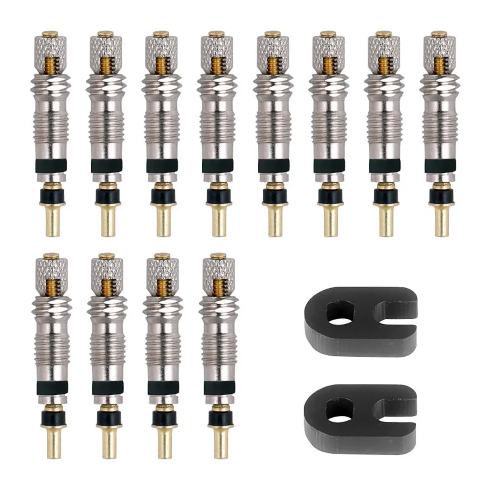 

2/6/12PCS MTB Bicycle Presta Valve Removable Core CNC FV Road Bike Tubes Service Parts Tool Cycling Parts Accessories