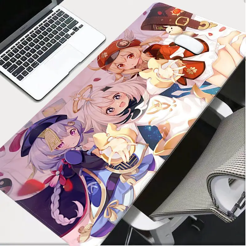 

YNDFCNB Genshin Impact game Hot Sales Comfort Mouse Mat Gaming Mousepad Size for mouse pad Keyboard Deak Mat for Cs Go LOL