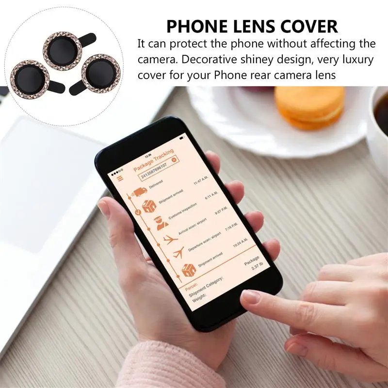 

Camera Lens Frame Diamonds Protective Films Compatible for IPhone12 Pro Max