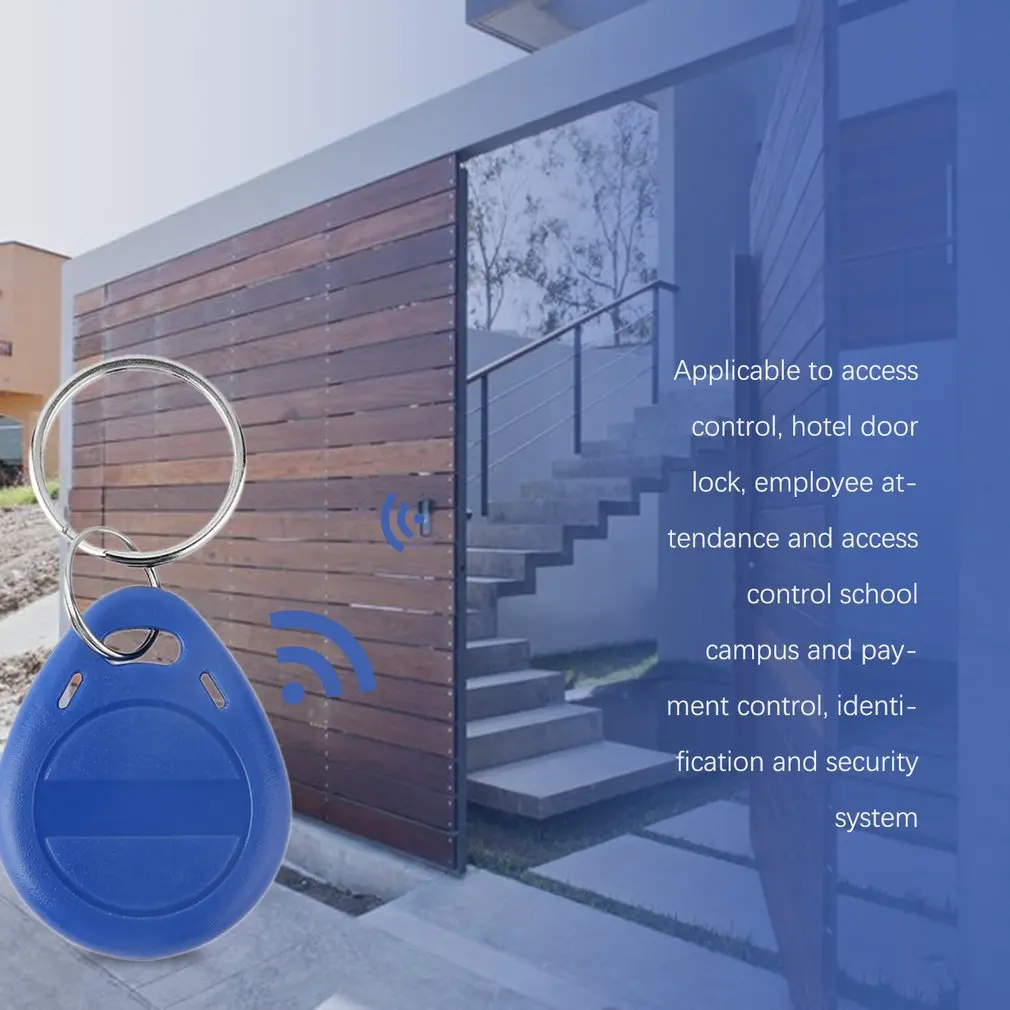 

100 Pcs T5577 Em4305 Duplicator Clone Copy 125Khz Rfid Tag Porta Chave Card Sticker Keyring Token Ring Proximity Duplicate