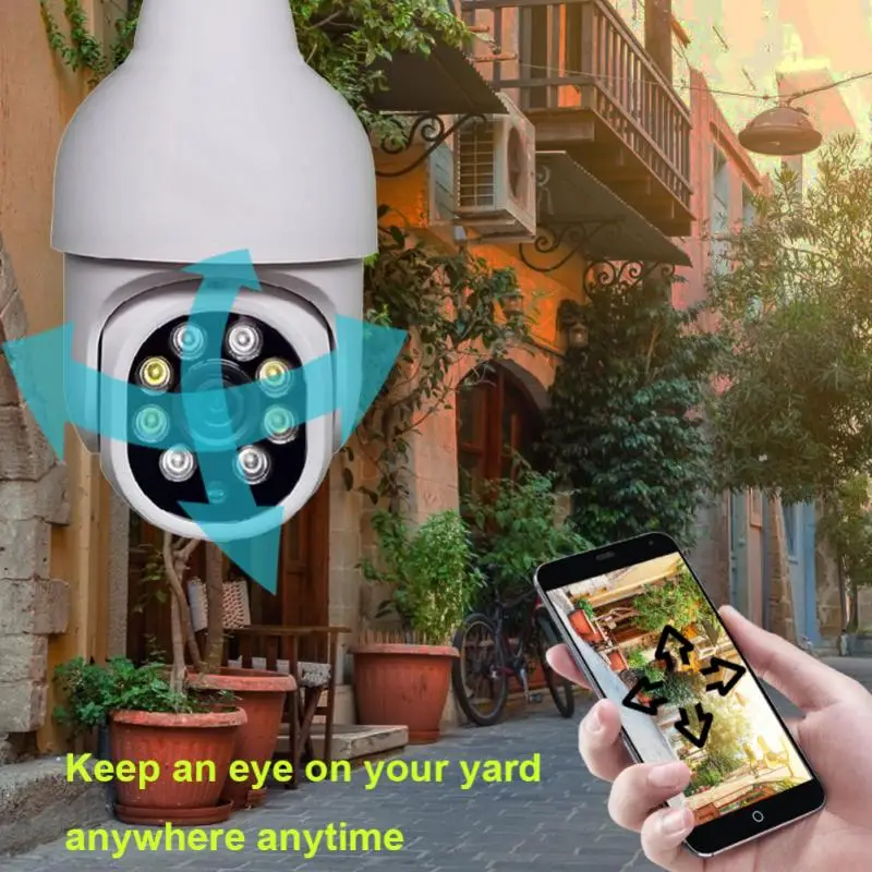 Умная панорамная IP-камера 2MP HD Wi-Fi с поворотом на 360 ° | Безопасность и защита