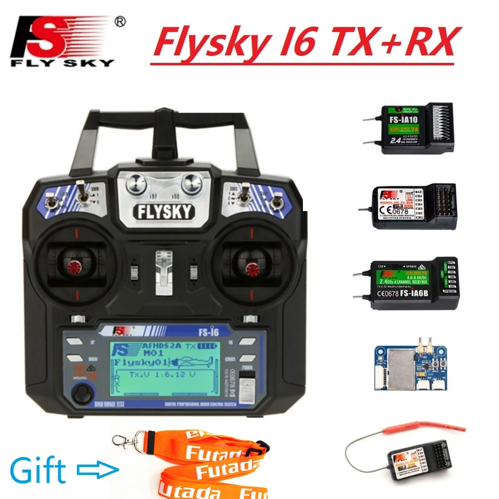 В наличии FLYSKY FS-i6 2 4G 6CH передатчик AFHDS с iA6 iA6B X6B A8S R6B приемник Радиоконтроллер для RC