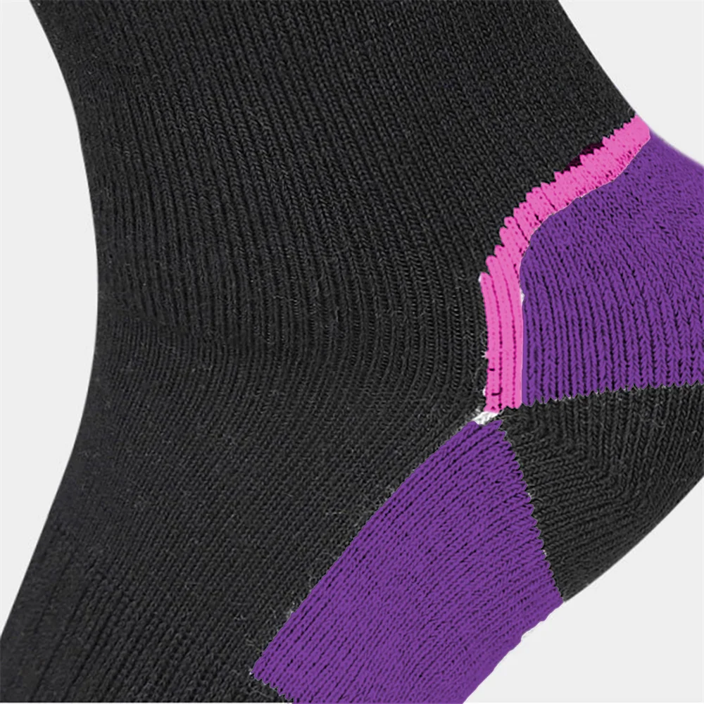 1 пара износостойких зимних лыжных носков уличные спортивные хлопковые теплые