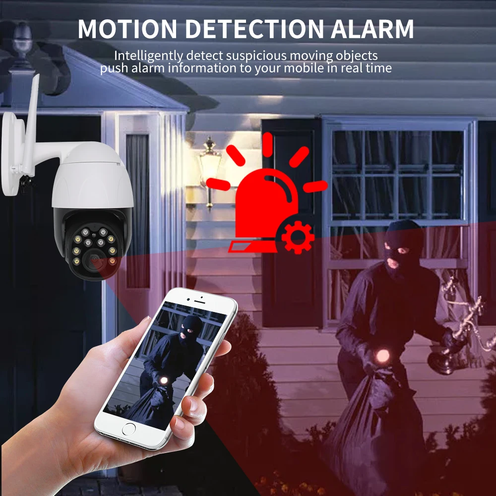 Yoosee AI 1080P Wi Fi IP камера внешняя PTZ беспроводная скоростная купольная