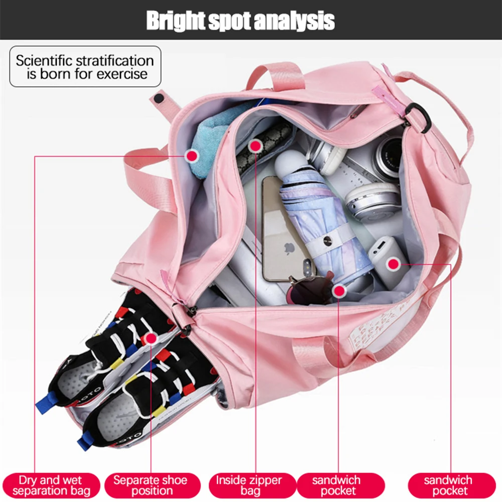 Спортивная сумка для фитнеса мужчин и женщин Мужская износостойкая сухая