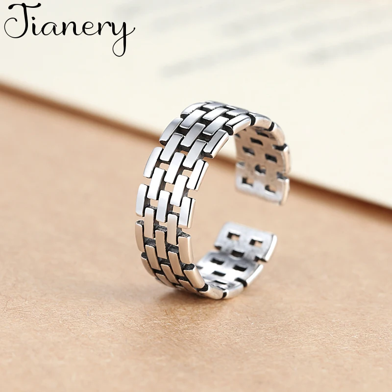 Новые круглые полые кольца JIANERY модного серебристого цвета для мужчин и женщин