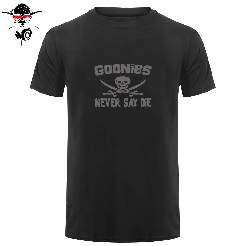 Мужская футболка с круглым вырезом GOONIES NEVER SAY хлопковая Повседневная в стиле