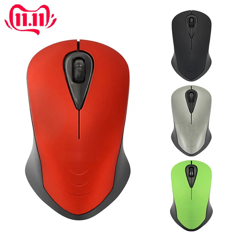 Мышь компьютерная беспроводная Бесшумная 2 4 ГГц 1200DPI USB 0|Мыши| |