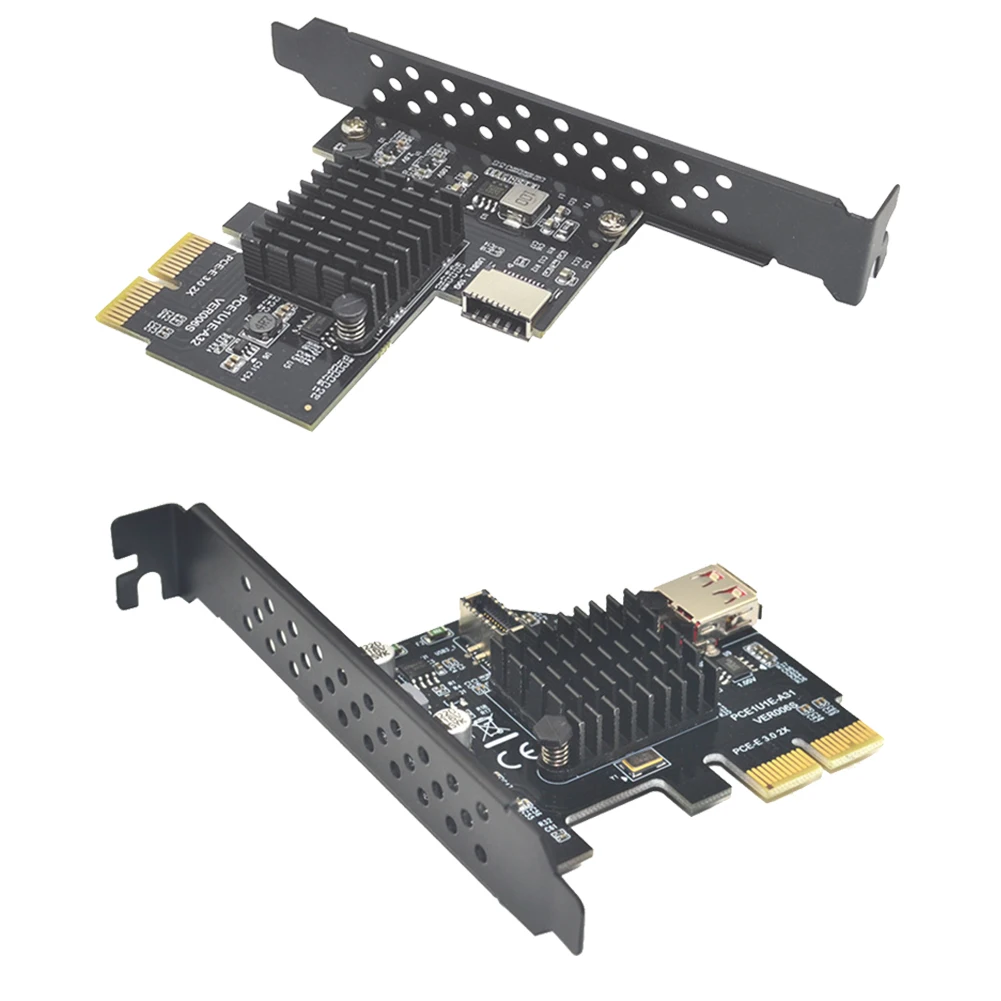 

ASM3142 chip 10Gbps USB3.1 Gen 2 Type-E 20-pin expansion card USB 2.0 PCI Express 3.0 X2 Adapter for Desktop PC Computer Riser