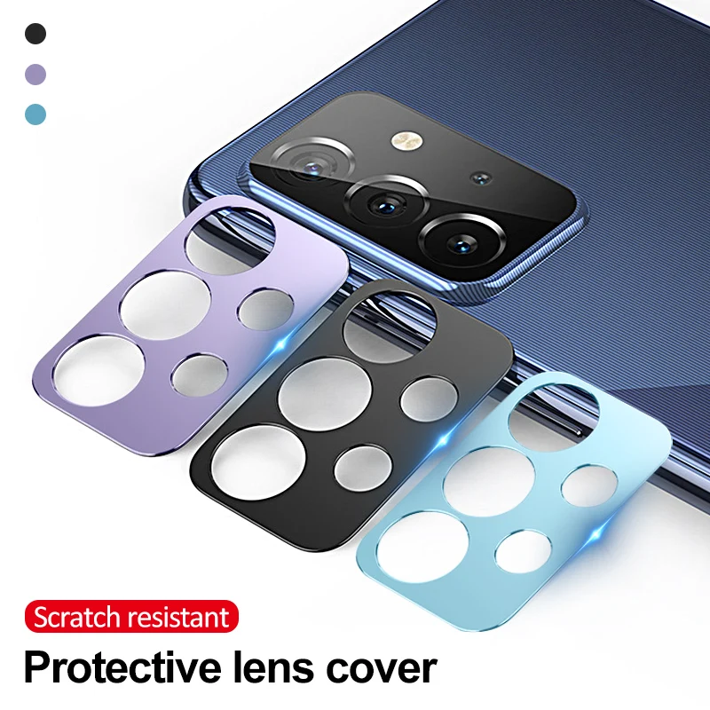 Camera Lens Protector For Samsung Galaxy A52 A72 A 52 72 A52S 5G Alloy Metal Lens Protective Cover Back Lens Protector No Glass