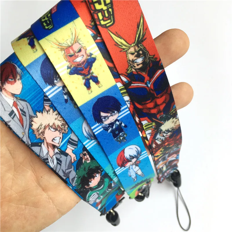 Японский аниме мой герой академические брелки шейный ремешок Ремешки для ключей