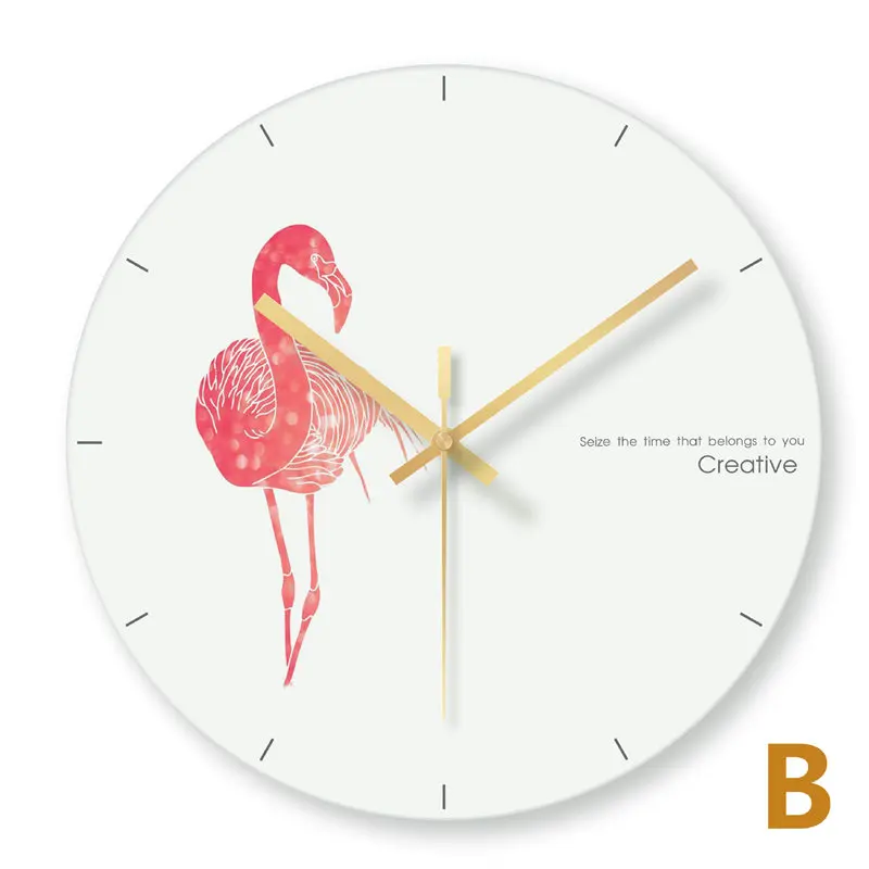 3072 Wall Clock Nordic Household Mute Living Room Bedroom Minimalist Modern Decorative Wall Watch 14 Inch Quartz Round Clocks - Цвет: 3072