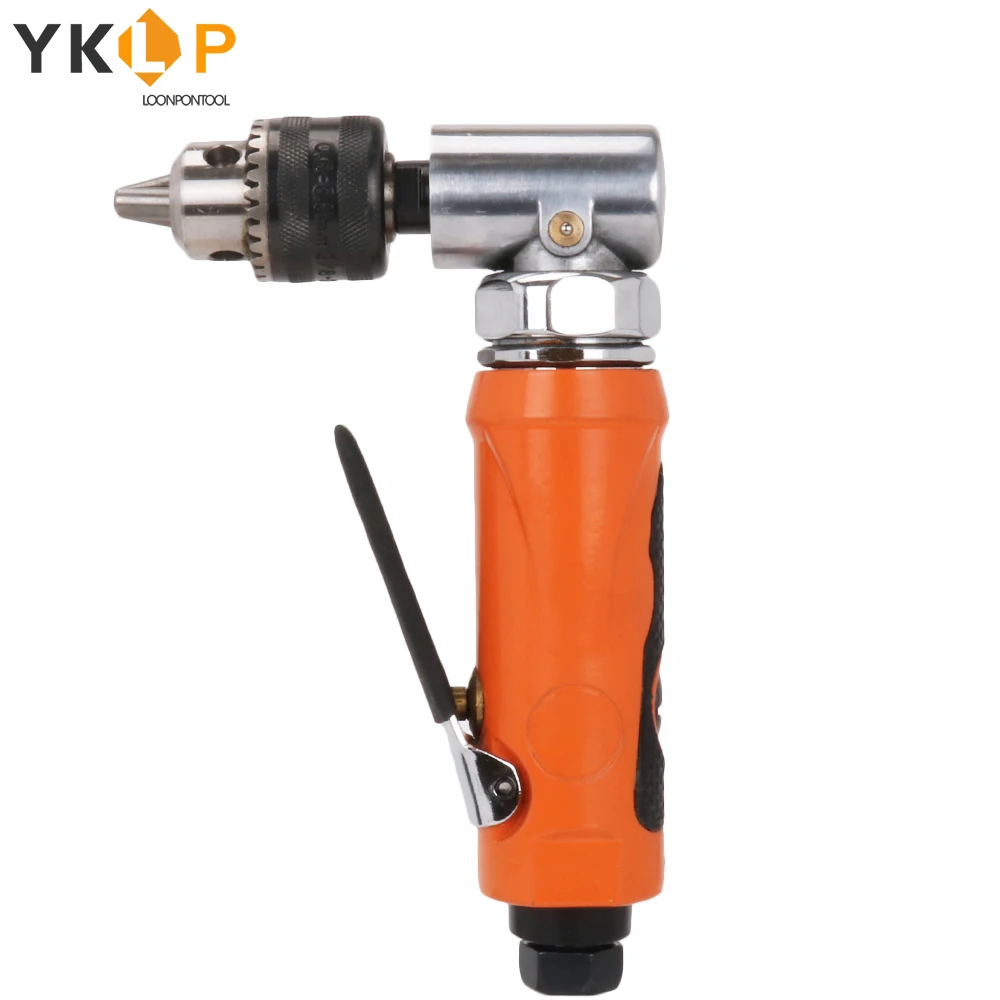 

3/8" Pneumatic Gun Drill Compressor Self Locking 0.6-6mm Chuck Capacity Reversible Air Drill Tools for Hole Drilling