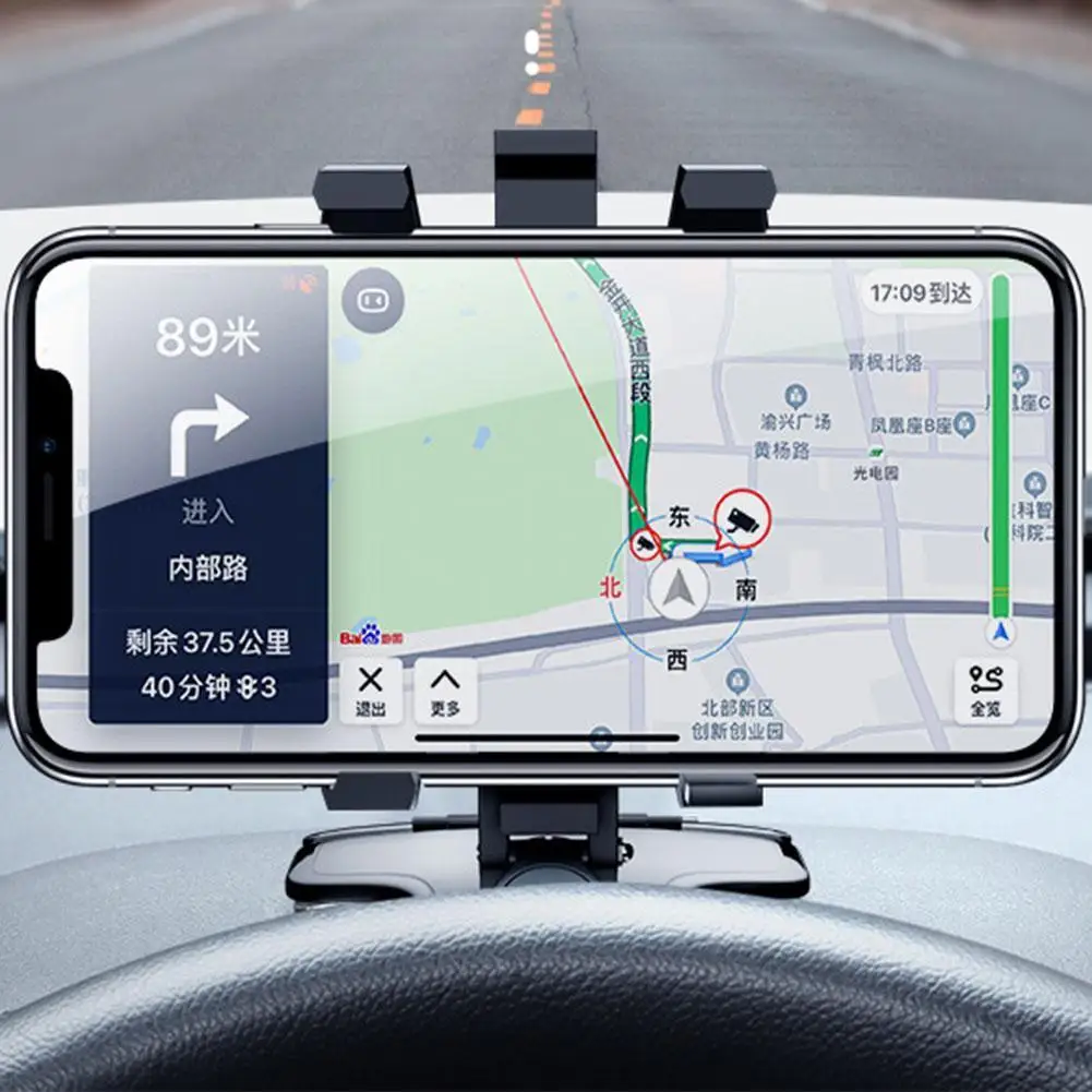 1200 degree dashboard car phone stands universal rotatable mobile phone holder in car rearview mirror gps navigation bracket free global shipping