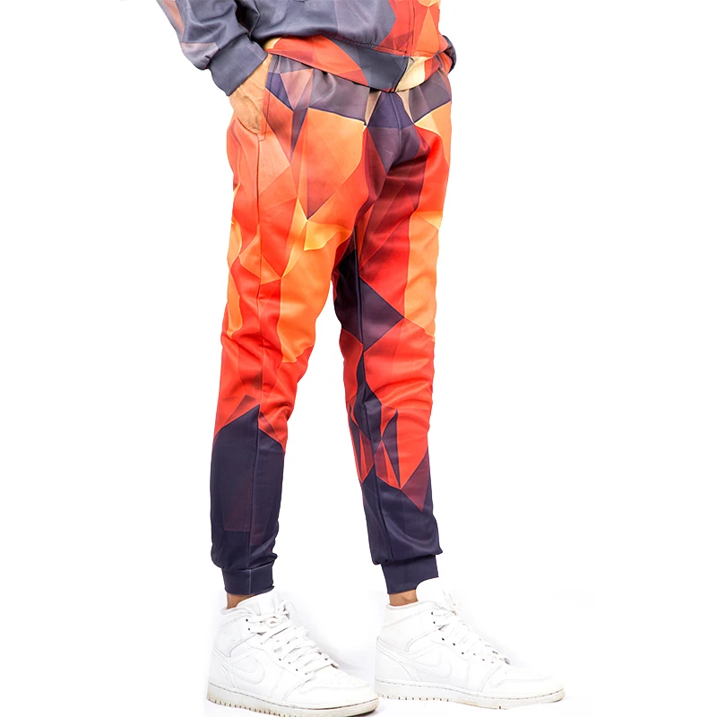 Толстовка UJWI Мужская с 3D принтом оранжевая алмазная квадратная капюшоном|sleeveless