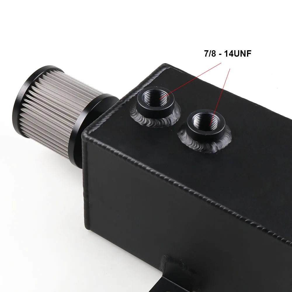 Гоночный алюминиевый УНИВЕРСАЛЬНЫЙ маслоуловитель 3 л бак с дыхательным и