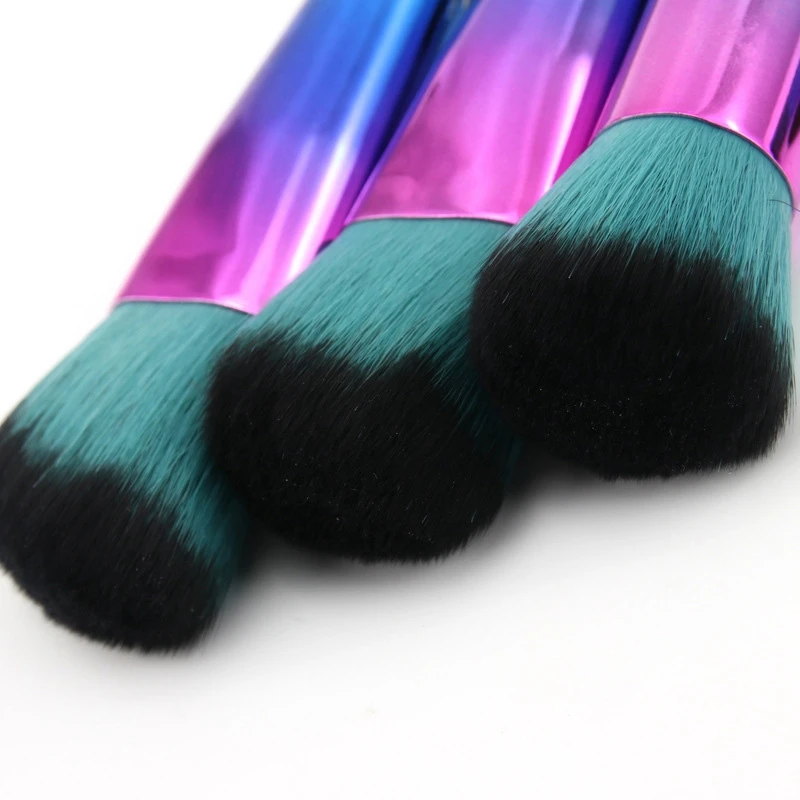 

7Pcs Makeup Brush Set Gradient Wooden Handle Beauty Makeup Brush Set Eye Shadow Brush