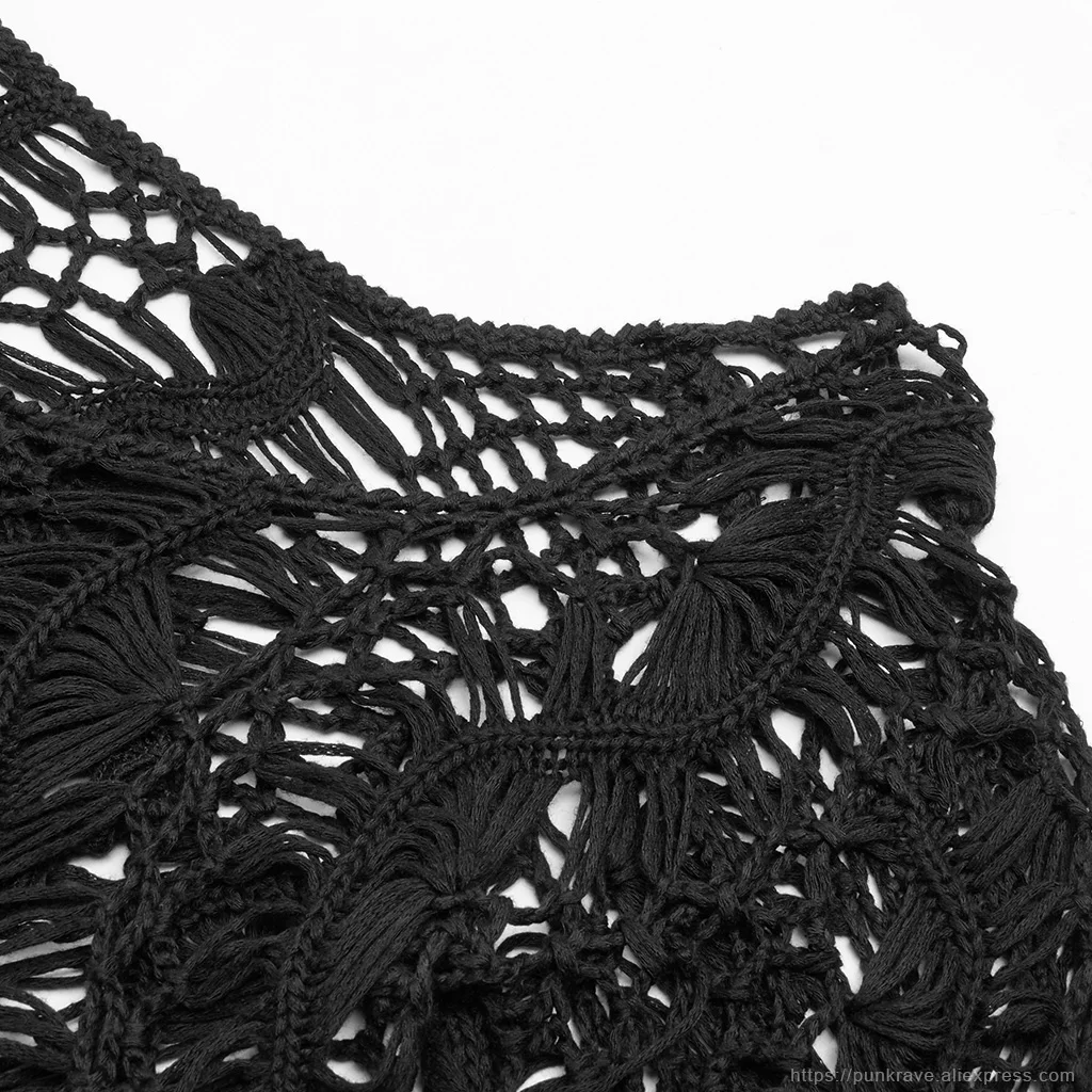 Женское готическое платье макси Goth Черное длинное с асимметричным кружевным