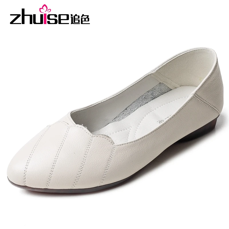 ZHUISE 2021 туфли на плоской подошве из натуральной кожи Женские лоферы Мягкие