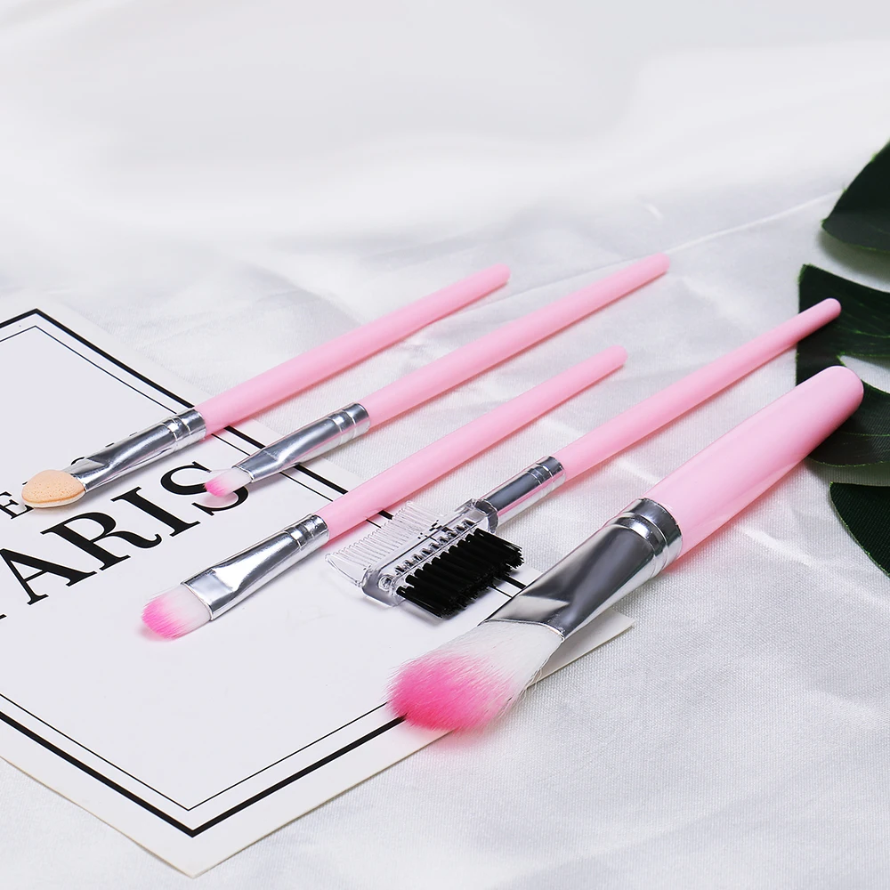 5 шт./лот набор мини-кистей для макияжа мягкие синтетические волосы красота