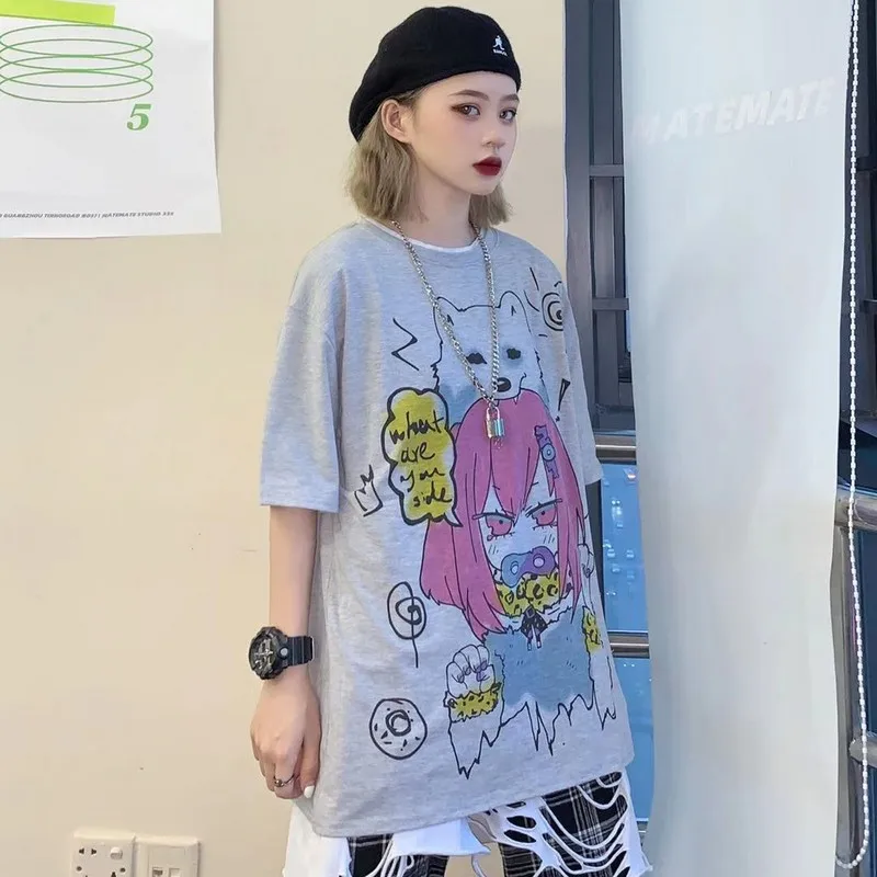 Комплект одежды из футболки принцессы для женщин розового цвета эстетические на