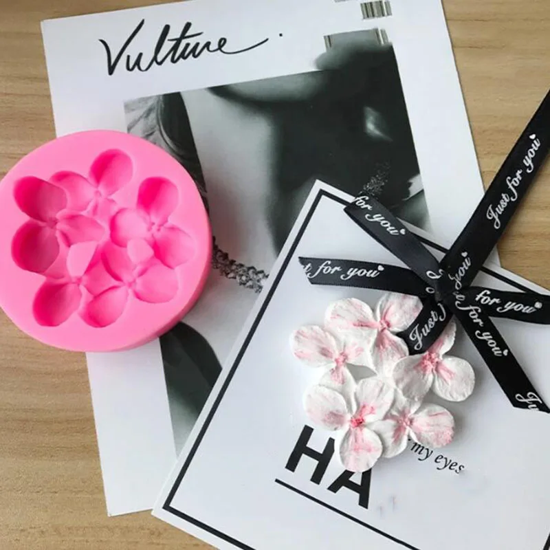 Цветок гортензии воск для ароматерапии планшет силиконовые формы DIY штукатурка