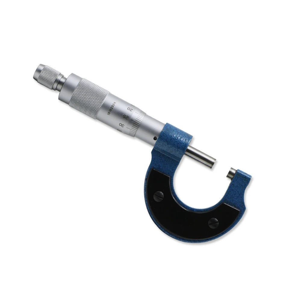 0-25 мм Хорошее качество высокая точность желтый внешний микрометр 0 01