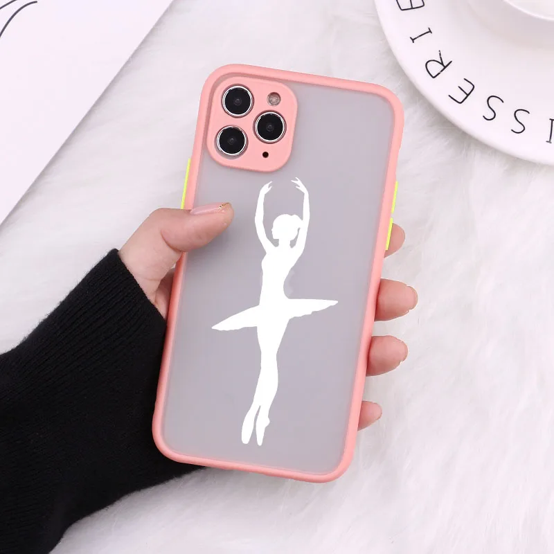 

Elegant Ballet Dancing Girl Phone Case for iPhone 12 Mini 11 Pro X XS Max XR 8 7 6 6s Plus Hard Matte Back Cover