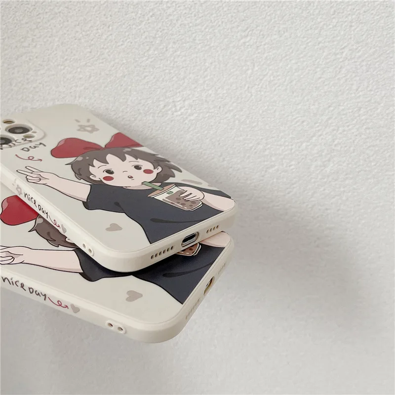 

Case For iPhone 12 Mini Cartoons Maiden Silicone Soft Back Cover For iPhone 11 Pro Max 7 8 Plus X XR Xs Max Protection Case