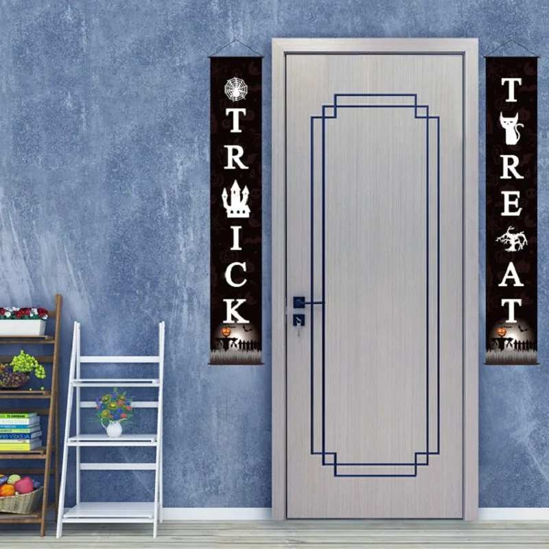 Дверной баннер на Хэллоуин Рождественский подвесной флаг вечерние флаги ворота