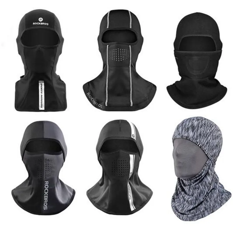 Мотоциклетная маска для лица зимняя термальная шапочка велоспорта головной убор