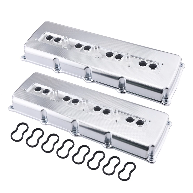 SPEEDWOW Polished Cast Aluminum Smooth Valve Covers Fit For 2005-2010 Dodge 5.7L 6.1L Car Parts | Автомобили и мотоциклы