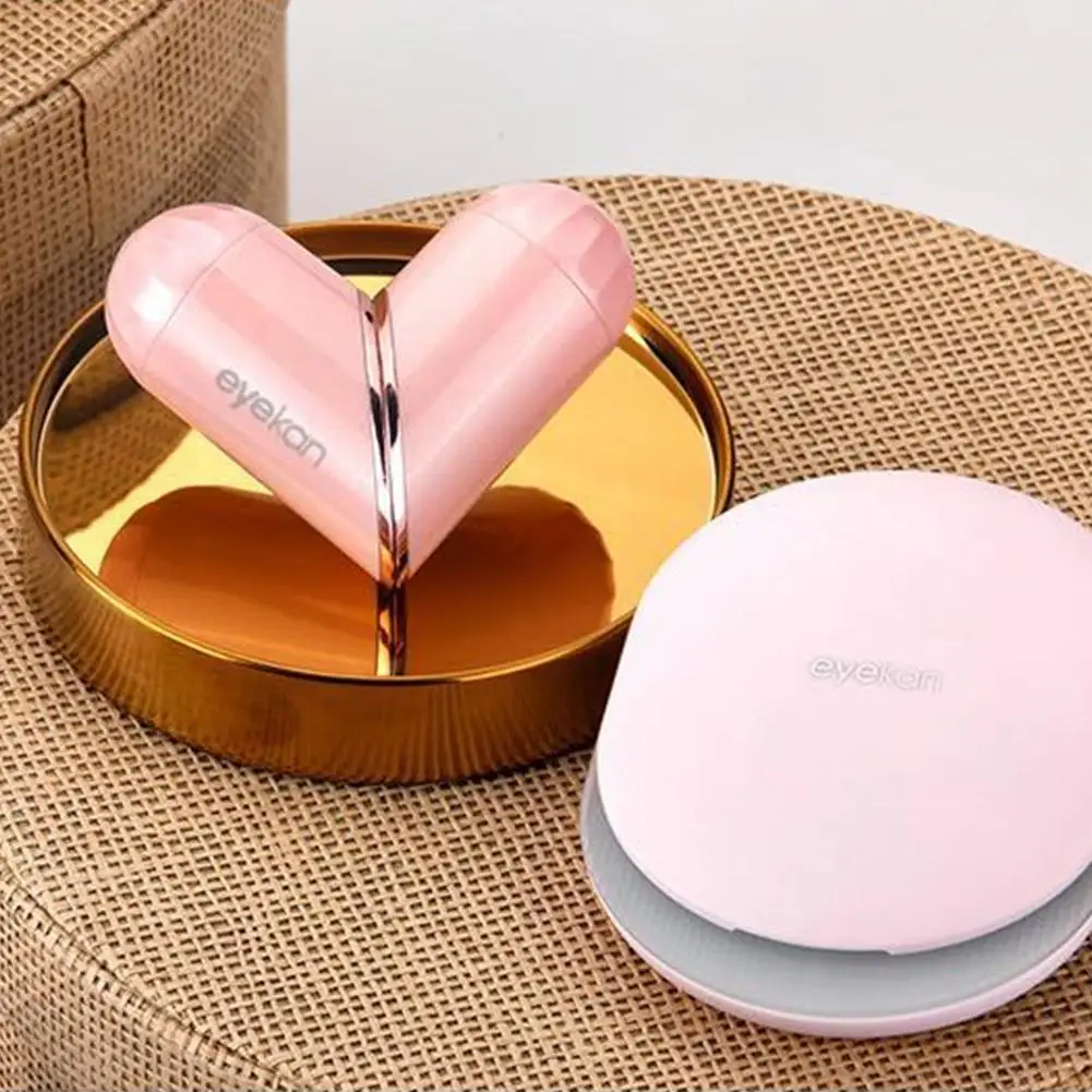 Чехол для контактных линз контейнер вращающаяся помада темпераментная легкая