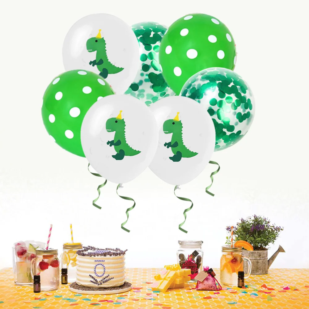 

Pcs Balloon Set Patterned Sequins Confetti Latex Balloons White Dot and Green Sequins Balloons Kit for Wedding Birth