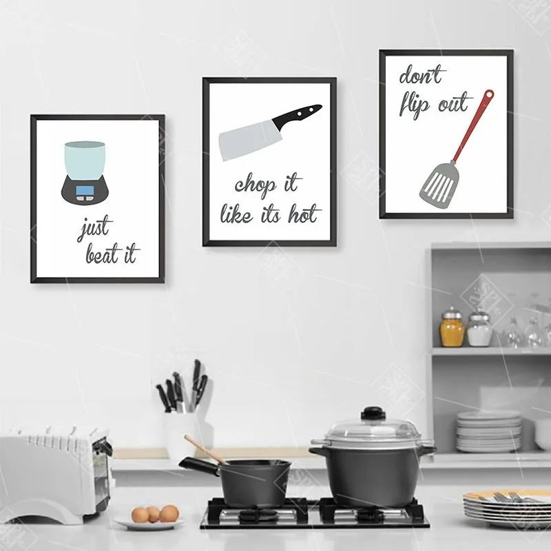 Современный плакат кухонный холст искусство Юмористическая шутка рисование на