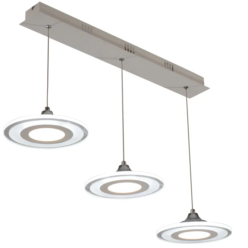 Современная Люстра для ресторана модная простая ультратонкая светодиодная