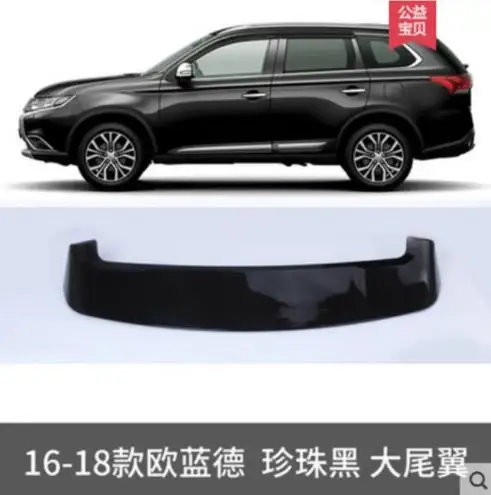 Задний спойлер для Mitsubishi Outlander 2016 2017 2018 без Пуансонов АБС пластик|Хромирование| |