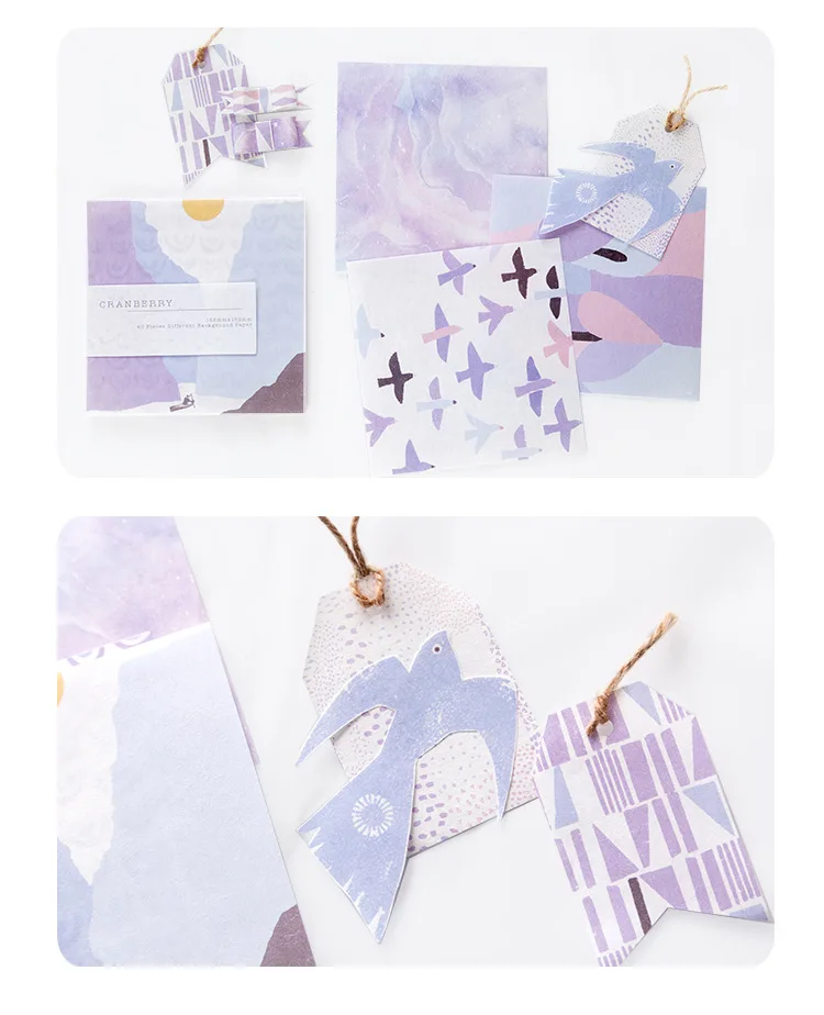 40 листов/упаковка винтажная бумажная наклейка лунный свет подарок сделай сам