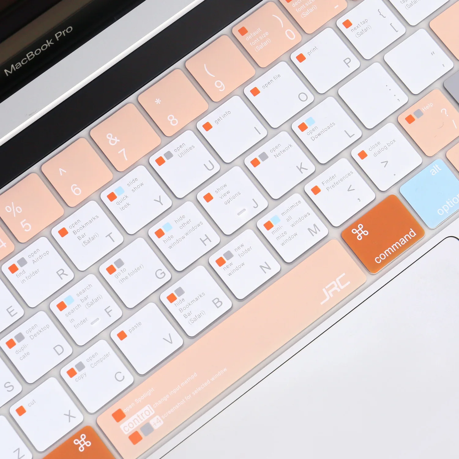 Ultra Thin Silicone MAC OS Shortcut Keyboard Cover For Apple Macbook Pro16&quot A2141 13&quot 15&quot A2338 A2289 A2337 Top/Bottom/Palmguard |