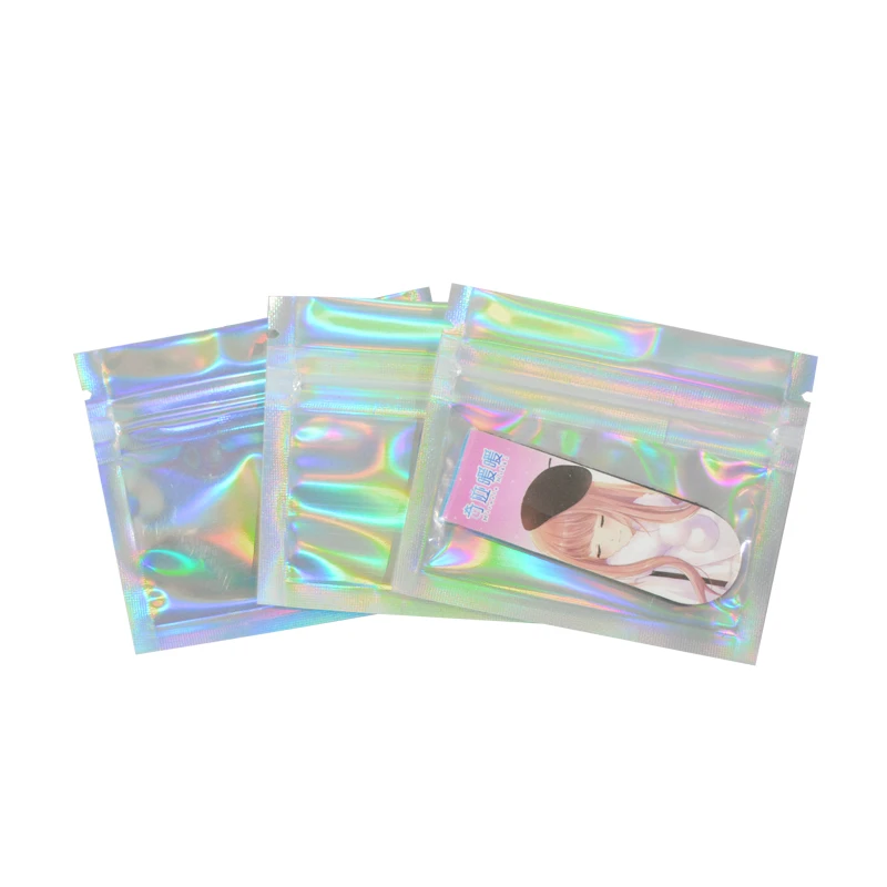 100 шт. голограмма фольга и прозрачные пакеты с замком-застежкой электронные
