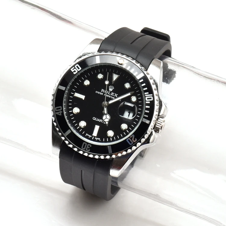 Silicone Watch Band 20mm 21mm 22mm FKM Rubber High Quality for Rolex Submarainer Yacht-Master Luxury Great Fluoro Rubber Strap