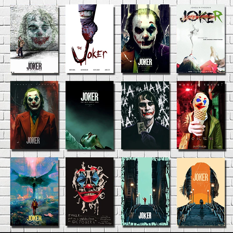 Постер Фильма Joker 2019 настенный постер с четким изображением высококачественный
