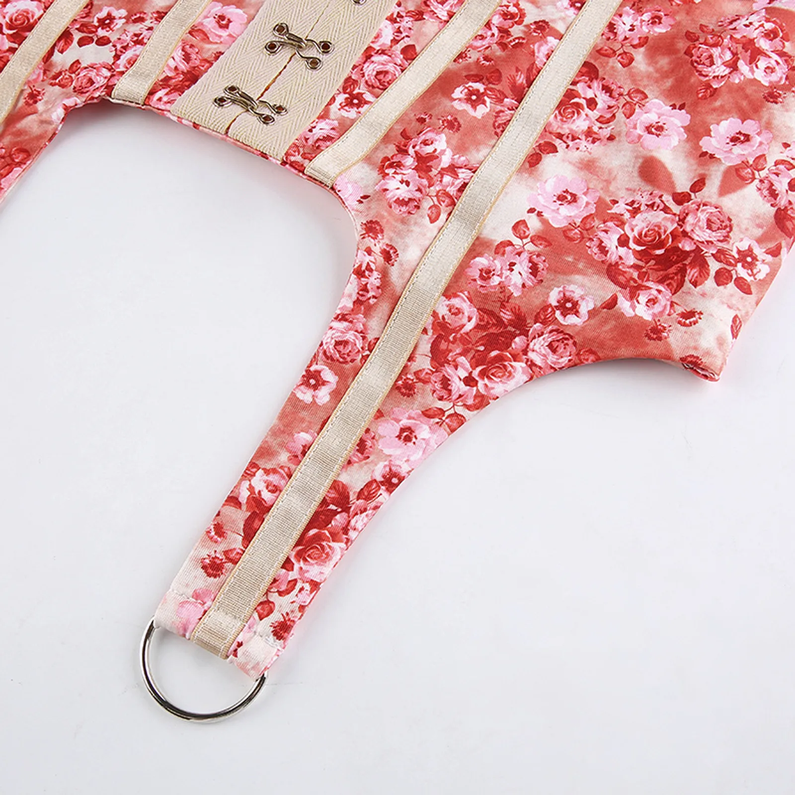 

Bustiers Corsets Pink Short Sling Slim Sleeveless V Neck Corsets for Women Sexy Underwear Boned Fashion Overbust Blouse Bustier