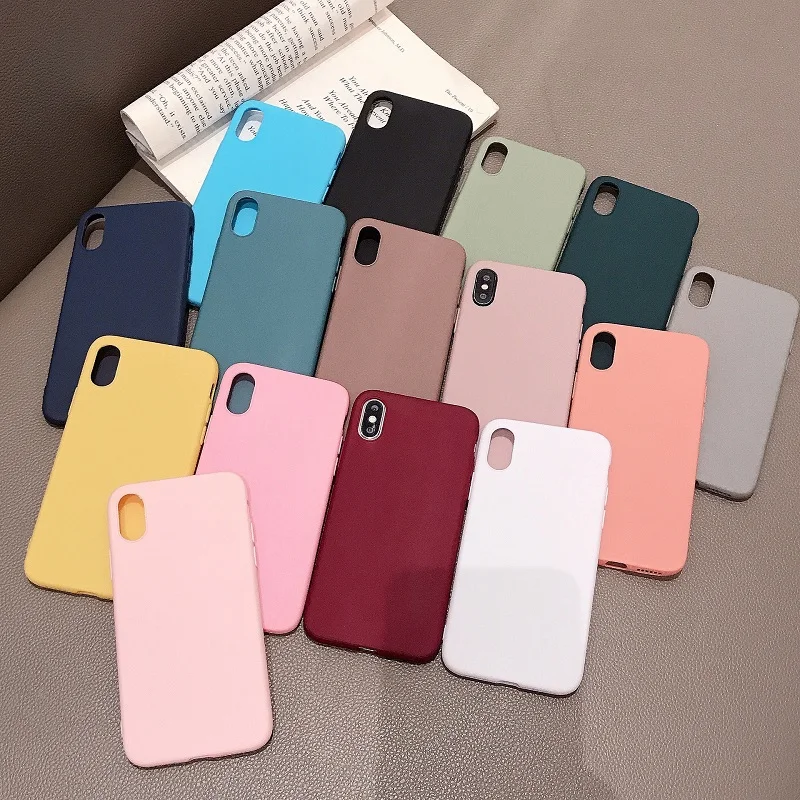 Силиконовый однотонный чехол для iPhone XS 11 12 Pro MAX XR X Max mini 8 Plus 7 6 6S plus мягкий