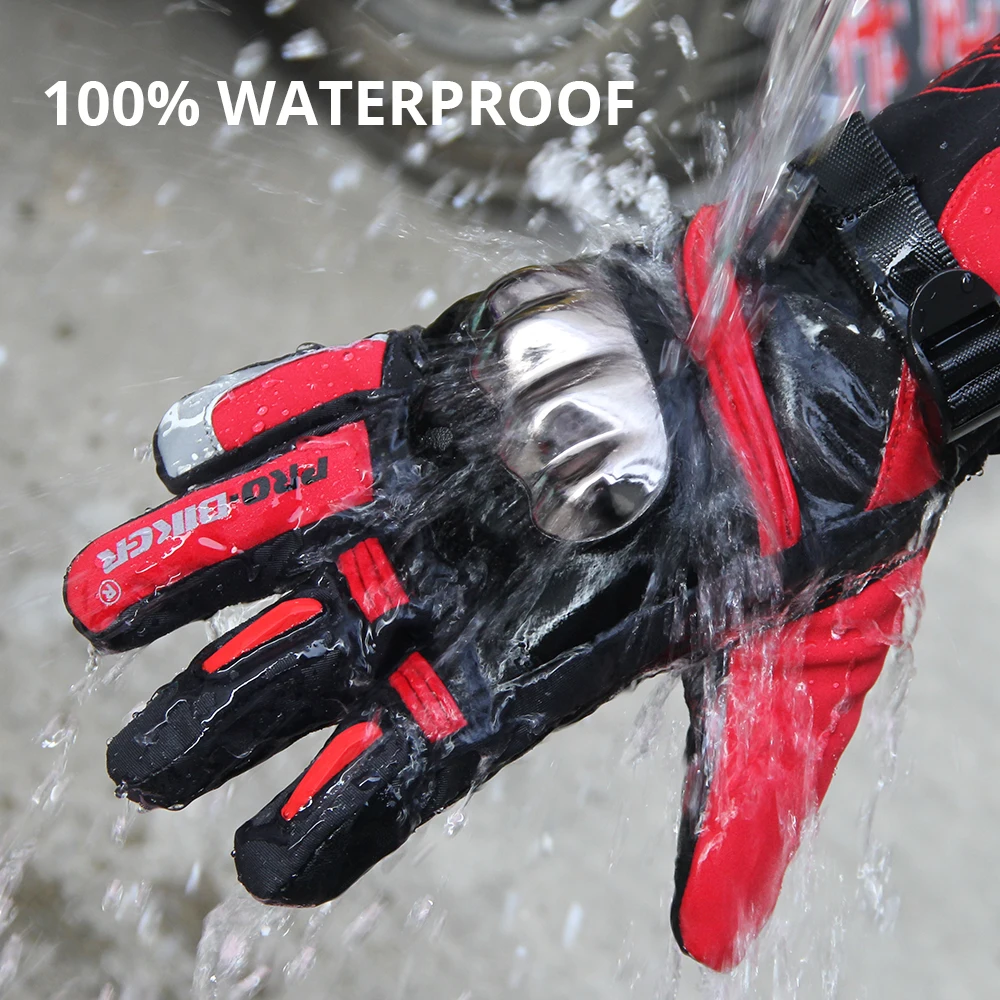 PRO-BIKER мотоциклетные перчатки зимние ветрозащитные водонепроницаемые мото Guantes