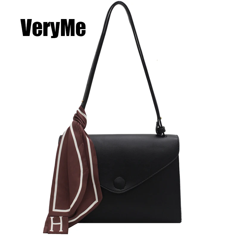 

VeryMe Elegant Leather Shoulder Bags Women High Quality Classic Messenger Bag Fashion Simple Hand Crossbody Bags Daily Sac Femme