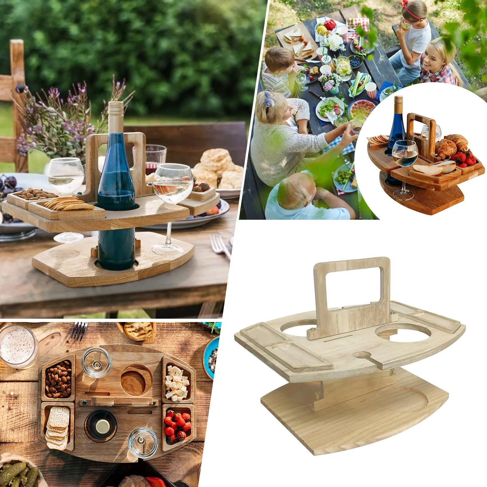 

Outdoor Detachable Portable Table And Chair Hanging Leisure Fruit Table Wine for outdoor home entertaining romantic dinners