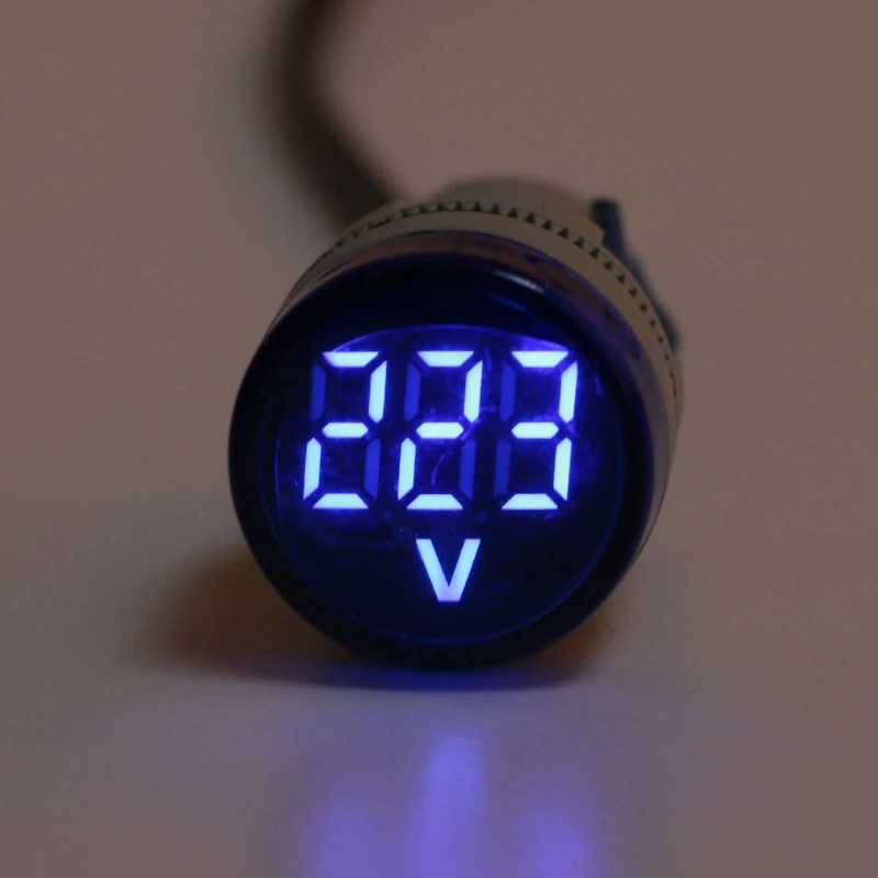 22 мм светодиодный цифровой дисплей измеритель напряжения вольт Индикатор