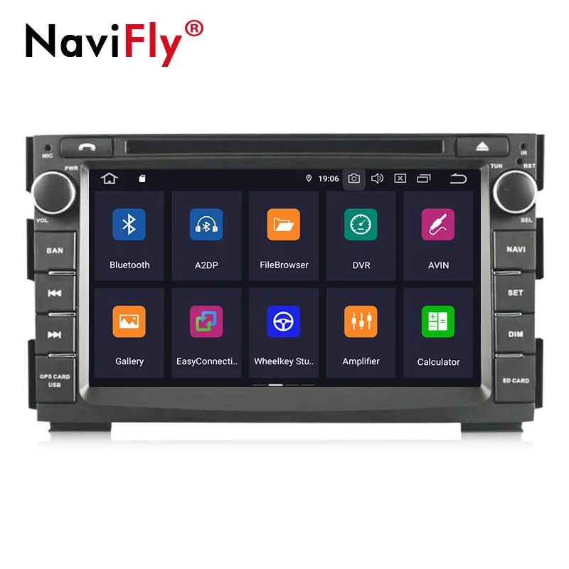 NaviFly Android9.0 OctaCore 4 Гб ОЗУ 64 Гб ПЗУ 2din Автомобильная магнитола для KIA Venga Автомобильный мультимедийный плеер gps dvd-плеер wifi DVR